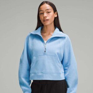 NWT Lululemon Scuba Oversized Funnel-Neck Half Zip - Aero Blue (M/L)